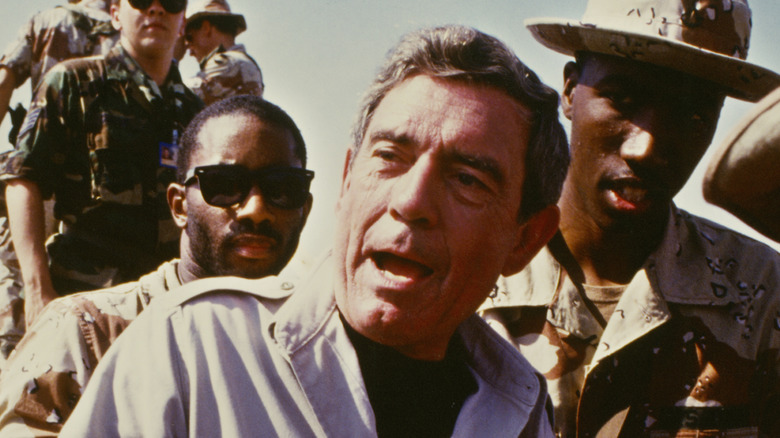 Dan Rather in the field