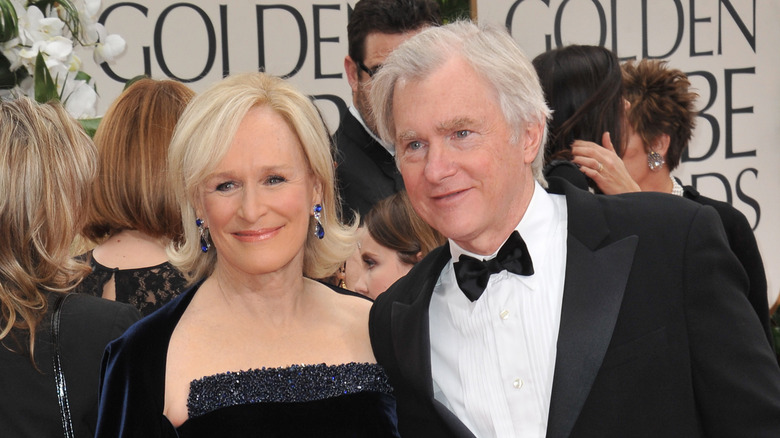 Glenn Close and David Evans Shaw at the 69th Golden Globe Awards in 2012