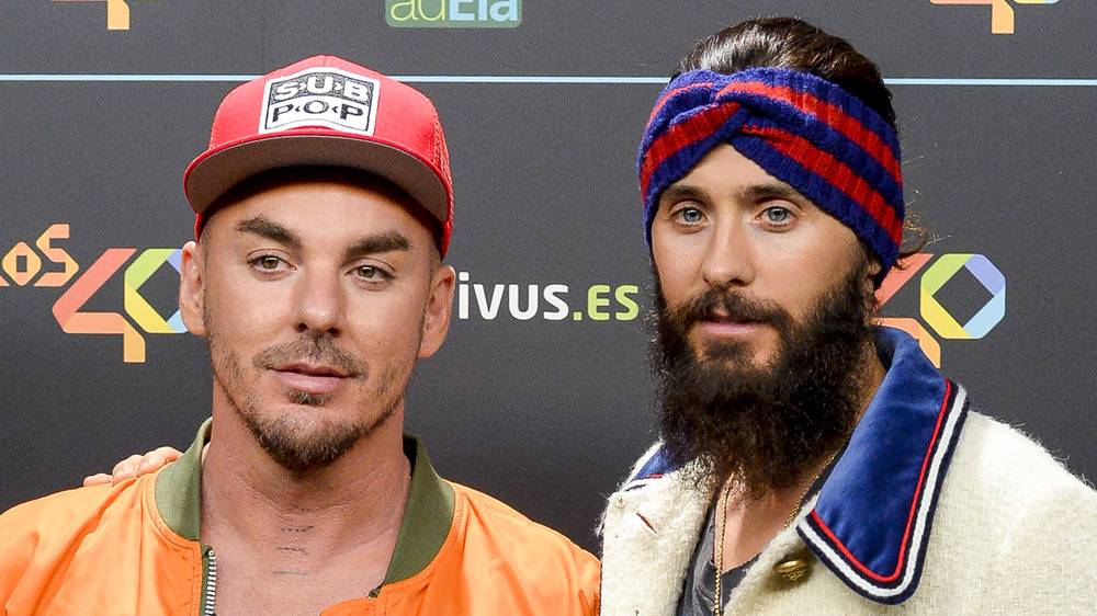 Shannon and Jared Leto posing