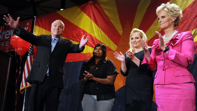 John McCain, Bridget McCain, Meghan McCain, Cindy McCain