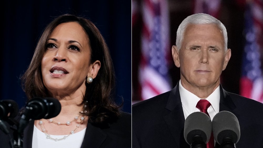 Senator Kamala Harris, Vice President Mike Pence