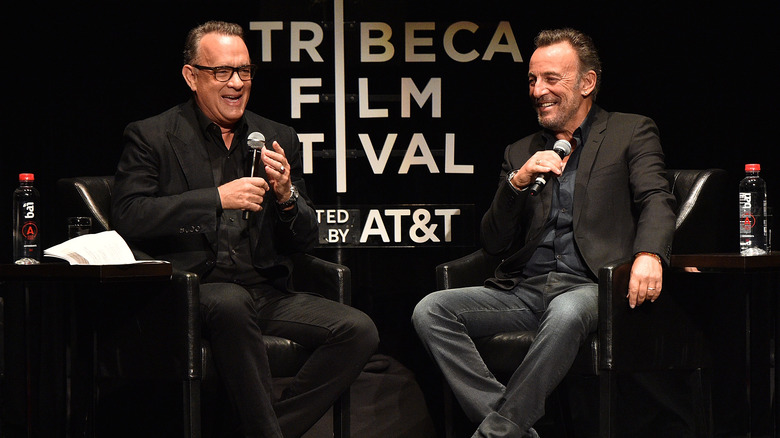 Tom Hanks and Bruce Springsteen at the Tribeca Film Festival