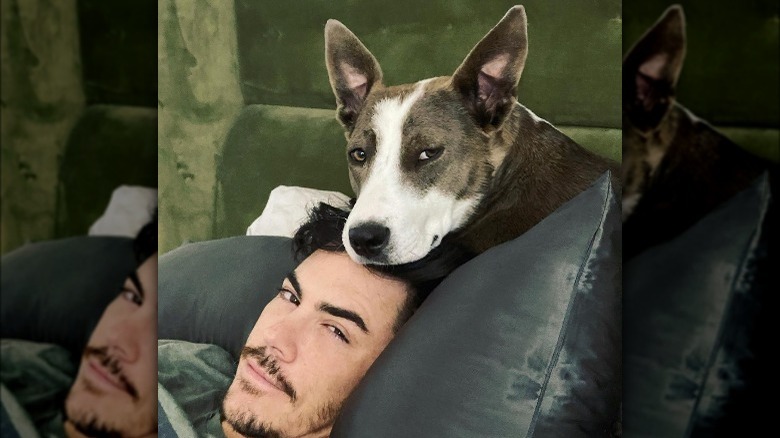 Tom Sandoval and his dog