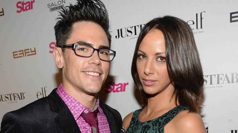 Tom Sandoval and Kristen Doute on a red carpet