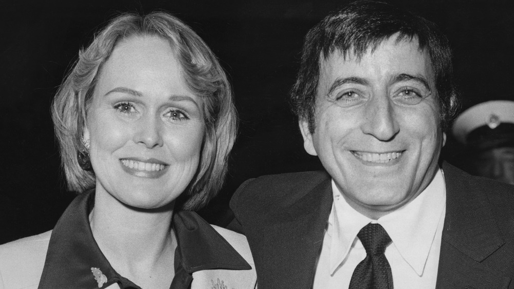 Sandra Grant Bennett and Tony Bennett smiling