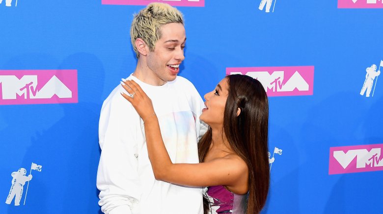 Pete Davidson and Ariana Grande at the 2018 VMAs