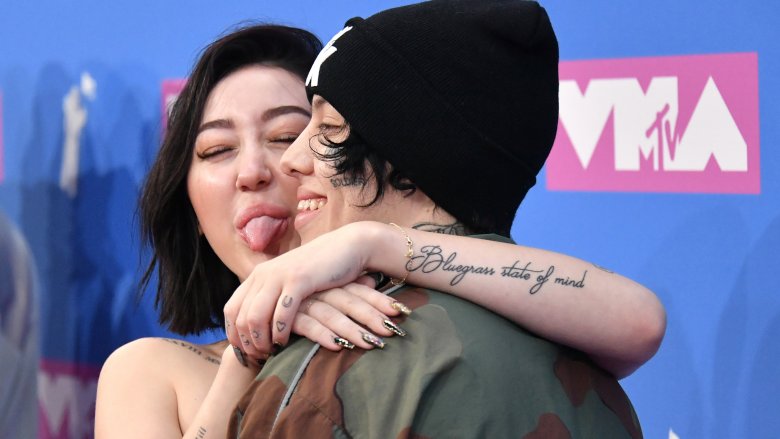 Lil Xan and Noah Cyrus at the 2018 MTV VMA awards