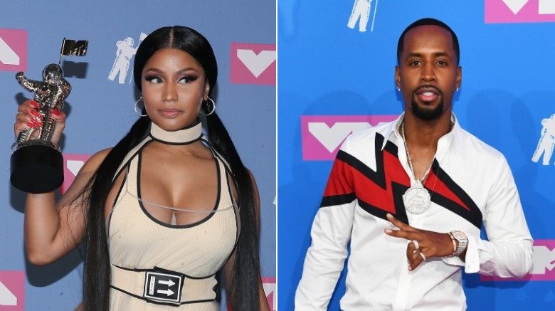 Nicki Minaj and Safaree Samuels at the 2018 MTV VMAs