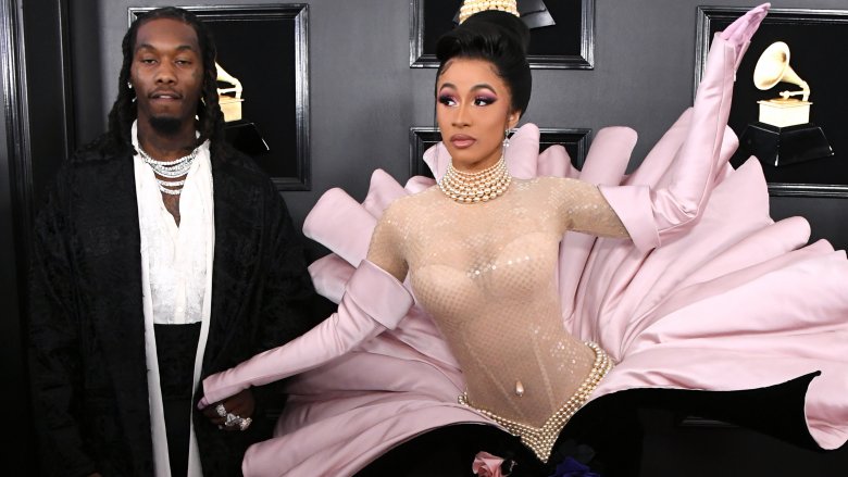 Cardi B and Offset at the 2019 Grammys