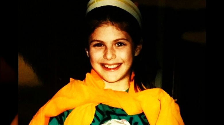 Alexandra Daddario smiling as child