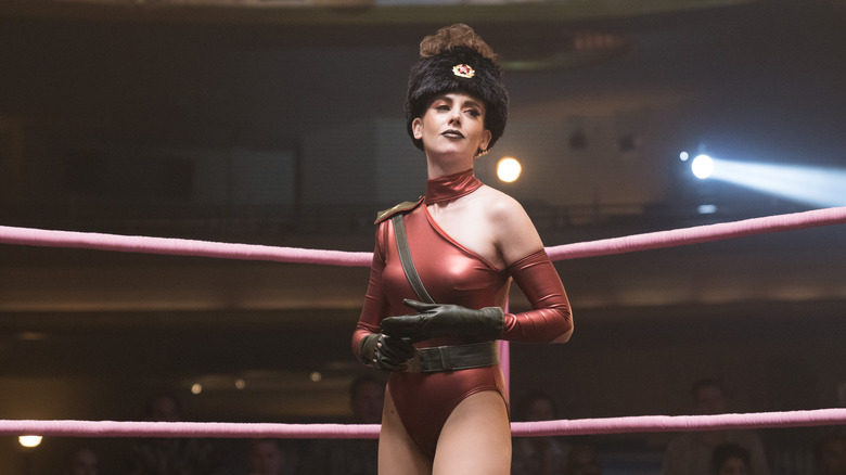 Zoya the Destroya posing GLOW