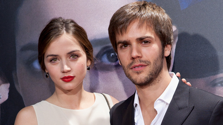 Ana de Armas and Marc Clotet posing