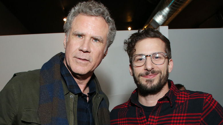 Will Ferrell and Andy Samberg smiling