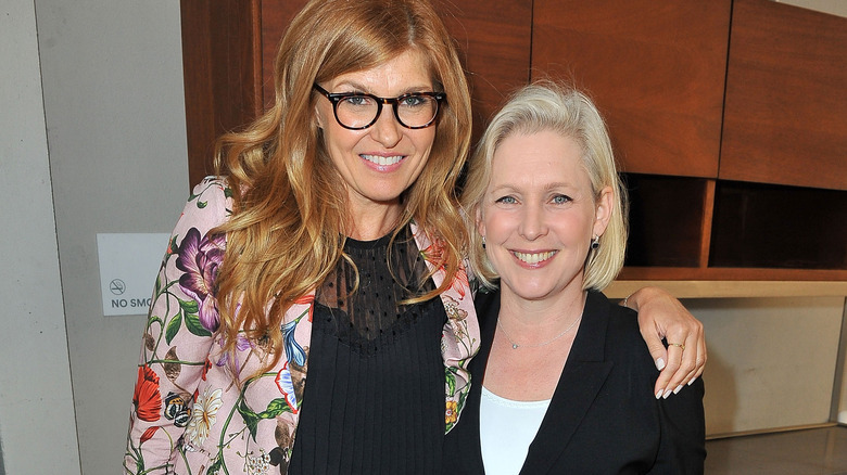 Connie Britton and Kirsten Gillibrand smiling