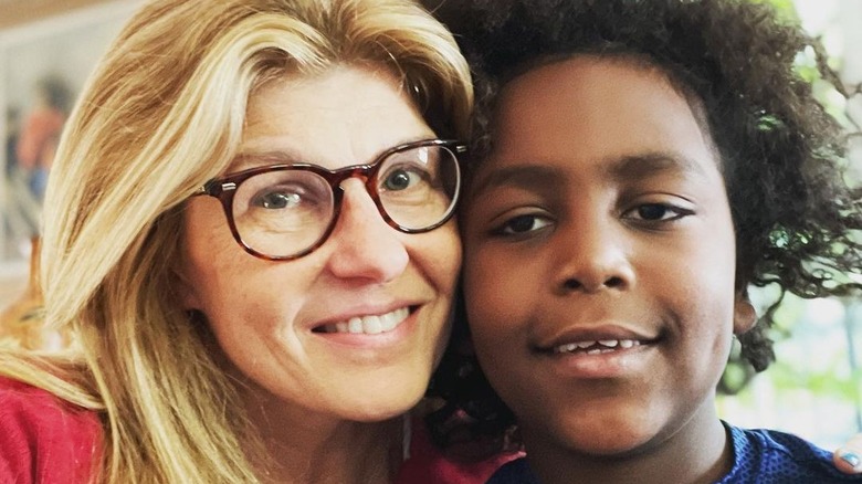 Connie Britton and her son Yoby