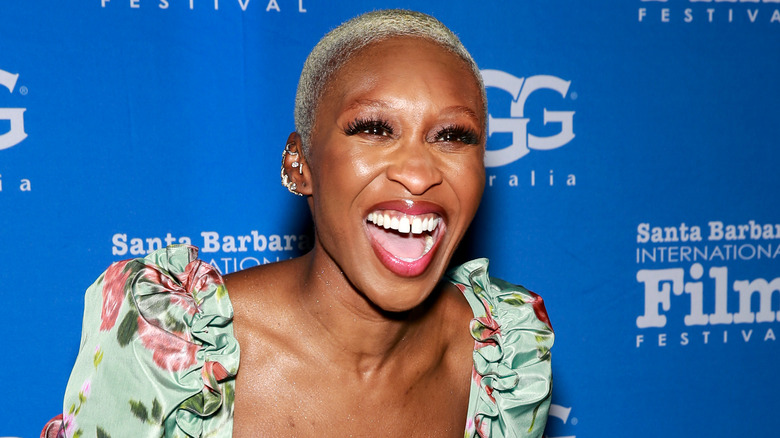 Cynthia Erivo with a huge smile