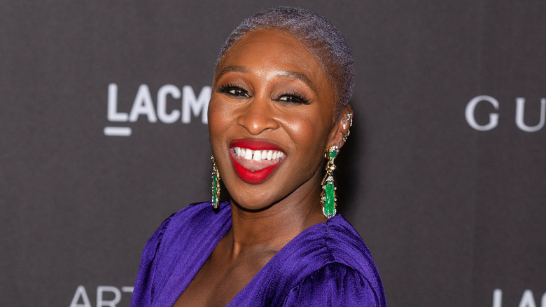 Cynthia Erivo smiling at a gala