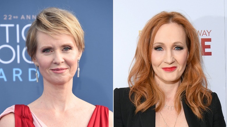 Cynthia Nixon and J.K. Rowling 