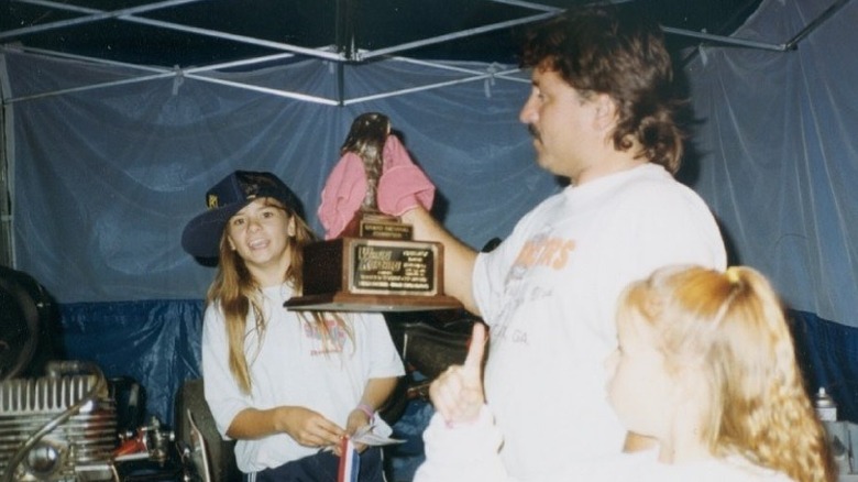 Danica Patrick with her family