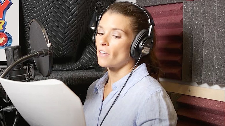 Danica Patrick doing voiceover