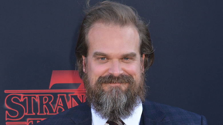 David Harbour on red carpet