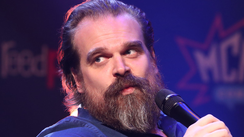 David Harbour on stage