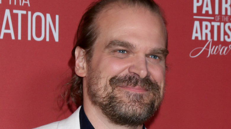 David Harbour on red carpet