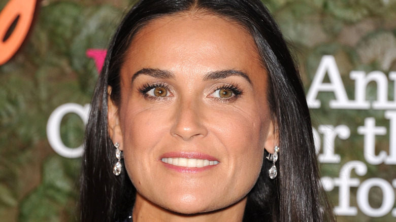 Demi Moore smiling at event