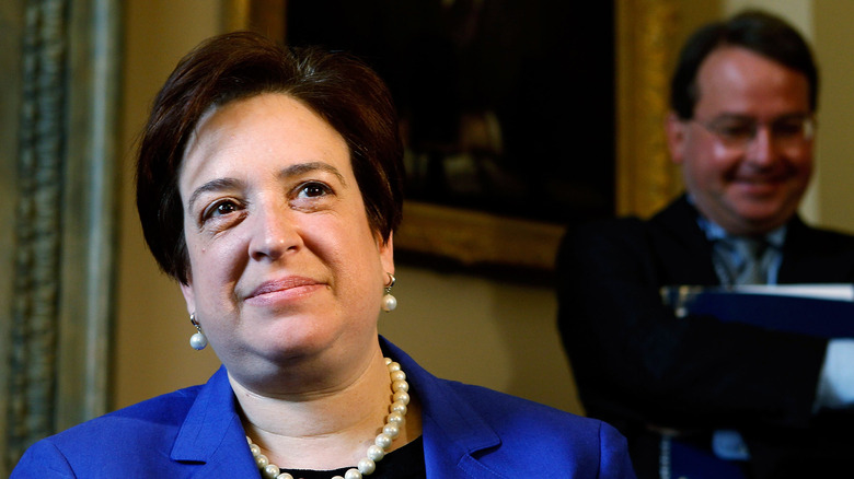 Elena Kagan in blue