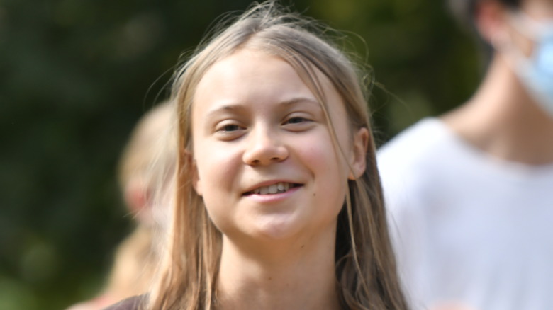 Greta Thunberg smiling 