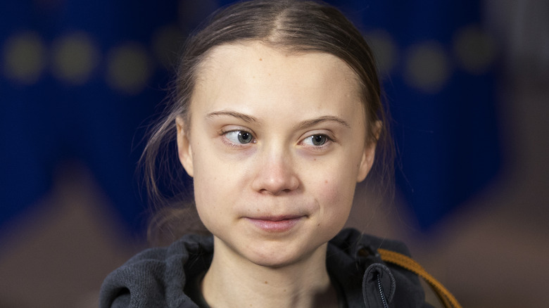 Greta Thunberg smiling 