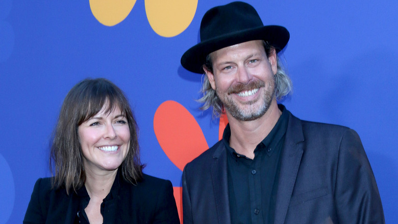 Leanne and Steve Ford on the red carpet for A Very Brady Renovation