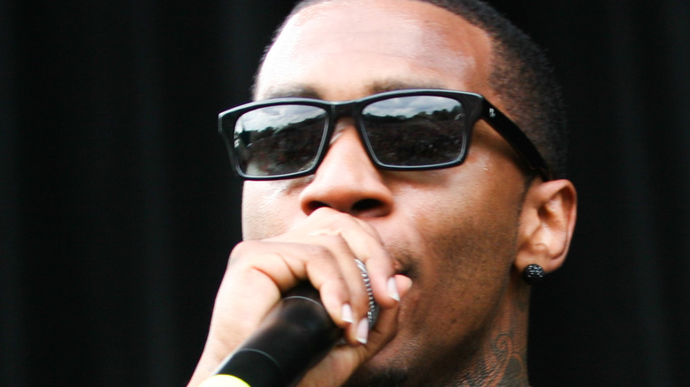 Lil B on stage