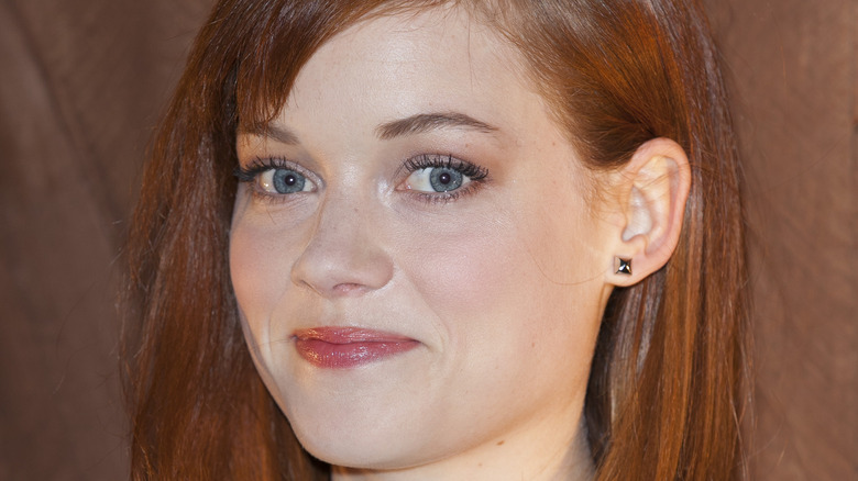 Jane Levy smirking