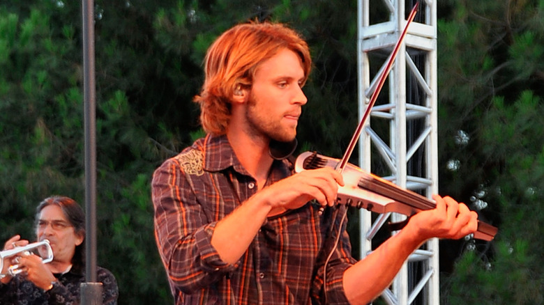 Jesse Spencer playing with Band From TV