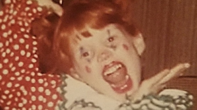 Jessica Chastain, photo of her as a child