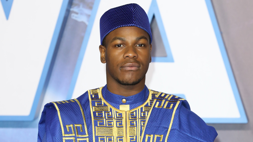 John Boyega wearing an agbada