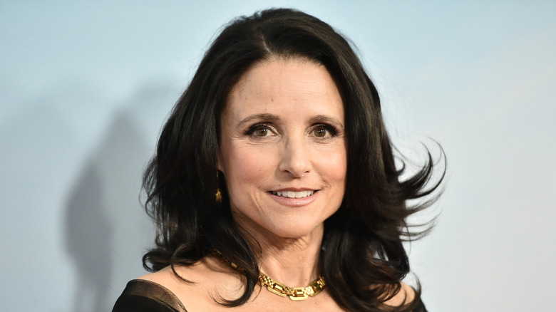 Julia Louis-Dreyfus black dress