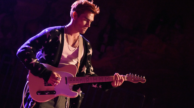 KJ Apa performing in 2019