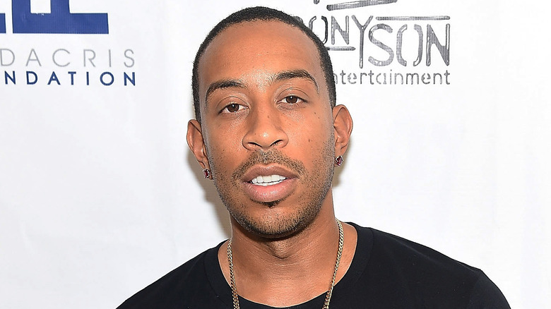 Ludacris wearing a black t-shirt