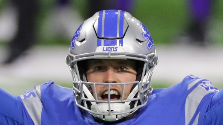 Matthew Stafford with the Detroit Lions