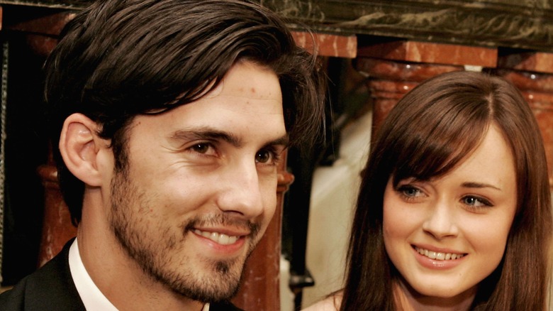 Milo Ventimiglia smiling with Alexis Bledel