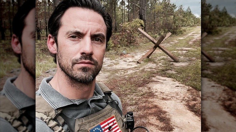 Milo Ventimiglia at Fort Bragg Army base