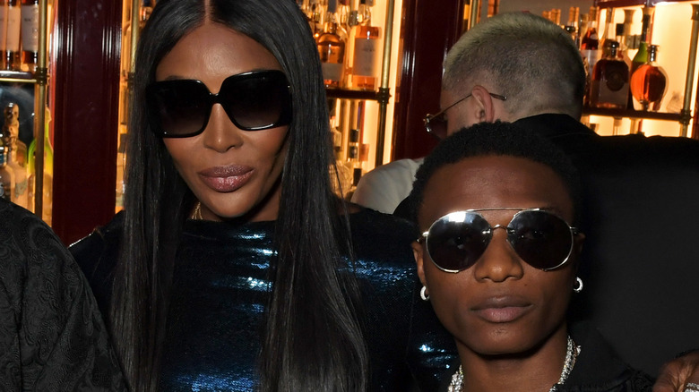 Naomi Campbell out and about with Wizkid