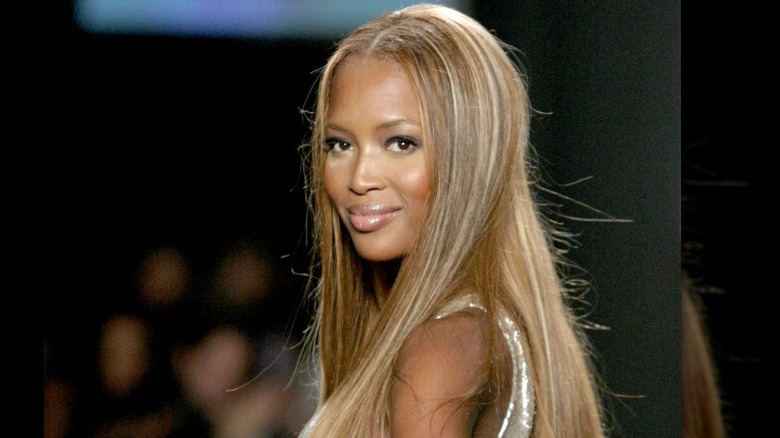 Naomi Campbell sports blonde look