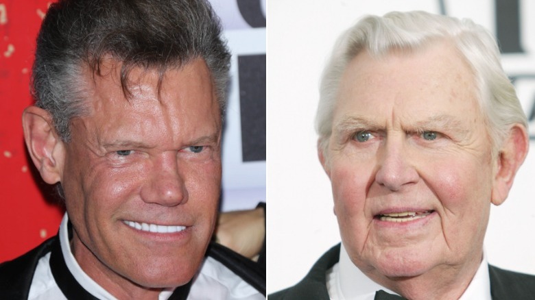 Randy Travis, Andy Griffith split image