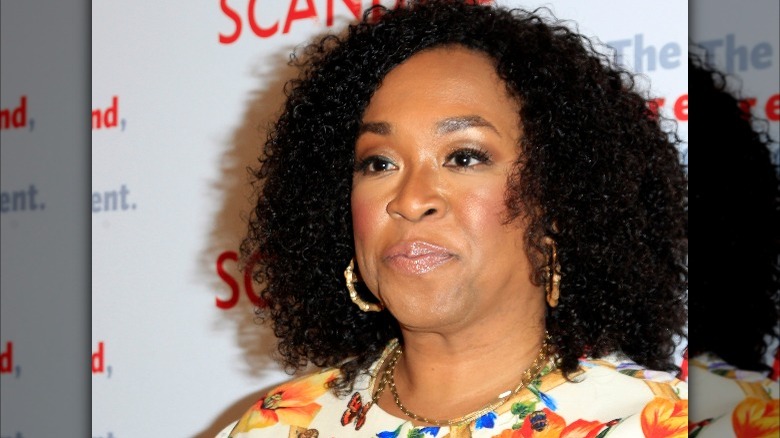 Shonda Rhimes with serious look