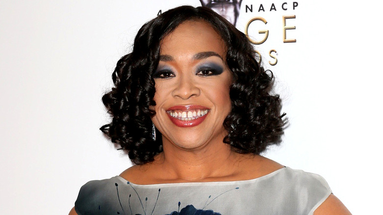 Shonda Rhimes in a gown