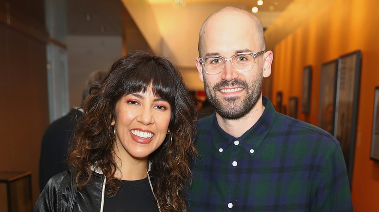 Stephanie Beatriz and Brad Hoss smiling