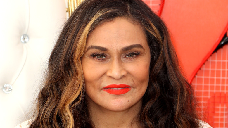 Subtle smile from Tina Knowles